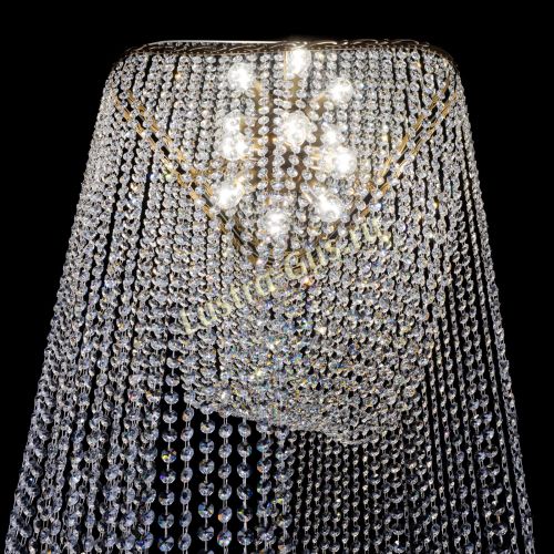 Люстра Прага каскад в Симферополе Гусь Хрустальный