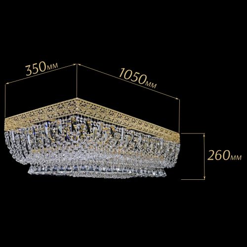 Люстра Прямоугольник Италия №8 в Симферополе Гусь Хрустальный
