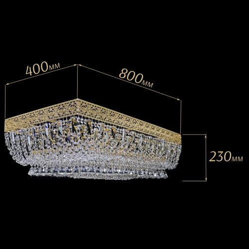 Люстра Прямоугольник Италия №8 в Симферополе Гусь Хрустальный