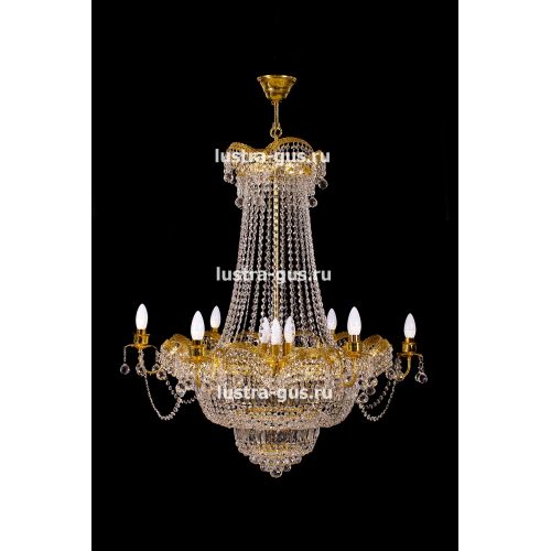 Люстра Султан золото № 18 в Симферополе Гусь Хрустальный