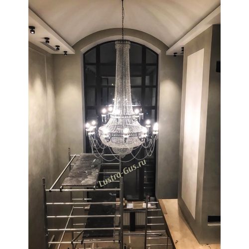 Люстра Свеча 2-х ярусная в Симферополе Гусь Хрустальный