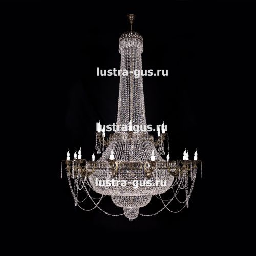 Люстра Свеча 2-х ярусная в Симферополе Гусь Хрустальный