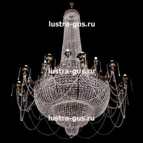 Люстра Свеча 2-х ярусная в Симферополе Гусь Хрустальный