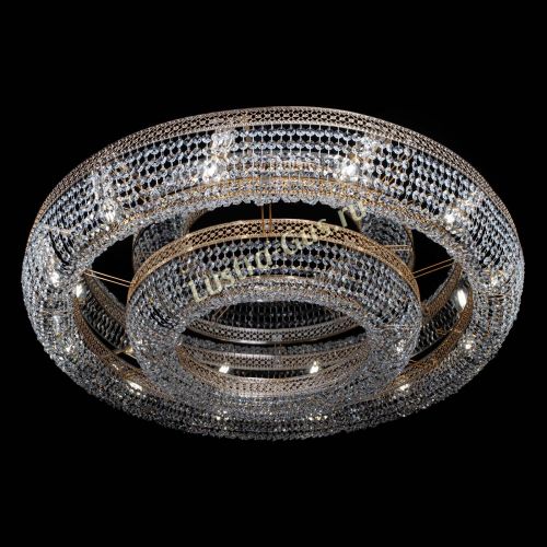 Люстра Венеция двойное кольцо №12 в Симферополе Гусь Хрустальный