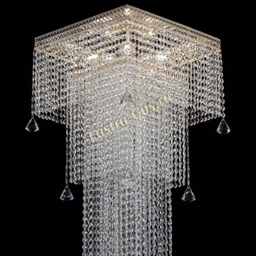 Люстра Венеция Квадрат пирамида с конусами в Симферополе Гусь Хрустальный
