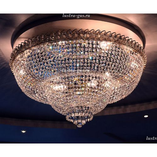 Люстра Водопад камень обтикон в Симферополе Гусь Хрустальный