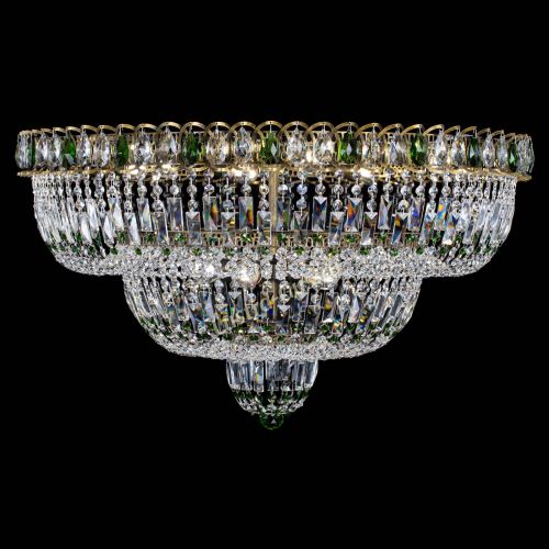 Люстра Водопад Обтикон №15 под бронзу зеленая в Симферополе Гусь Хрустальный