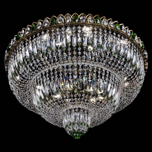 Люстра Водопад Обтикон №15 под бронзу зеленая в Симферополе Гусь Хрустальный