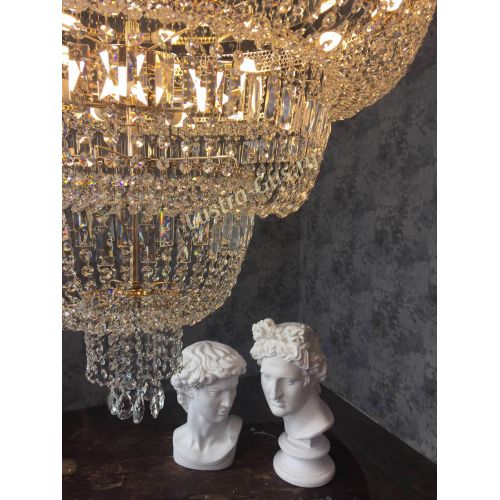 Люстра Водопад с подвесом 1000 мм в Симферополе Гусь Хрустальный