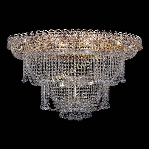 Люстра Водопад Софья большая в Симферополе Гусь Хрустальный