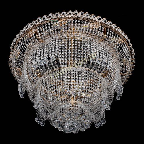 Люстра Водопад Софья большая в Симферополе Гусь Хрустальный