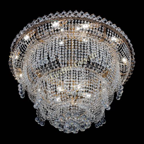 Люстра Водопад Софья большая в Симферополе Гусь Хрустальный