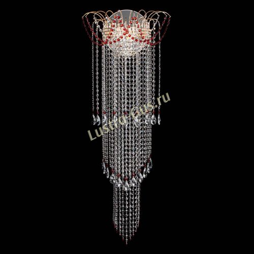 Бра Агата №1 длинная красная в Симферополе Гусь Хрустальный