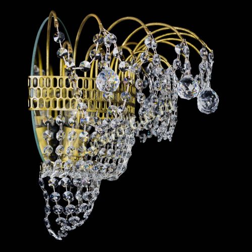 Бра Агата №3 под бронзу с зеркалом в Симферополе Гусь Хрустальный