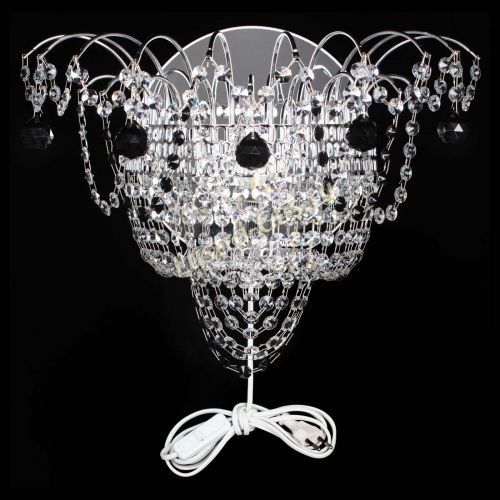 Бра Агата №3 черная в Симферополе Гусь Хрустальный