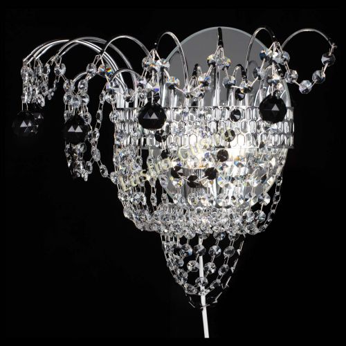 Бра Агата №3 черная в Симферополе Гусь Хрустальный