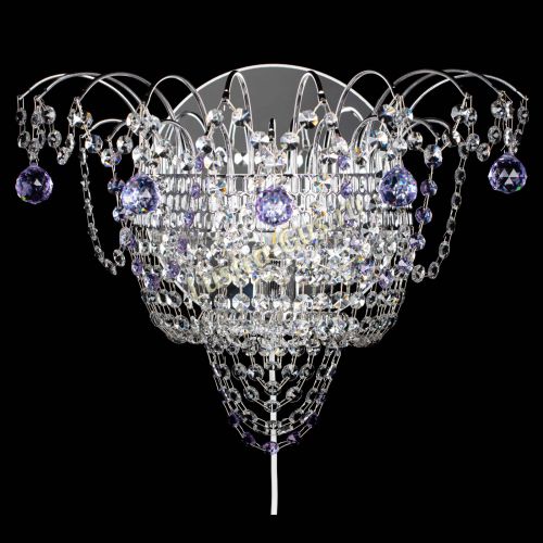 Бра Агата №3 фиолетовая в Симферополе Гусь Хрустальный