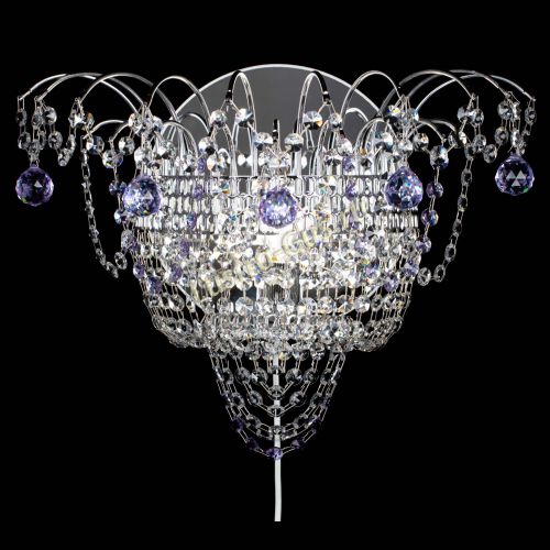 Бра Агата №3 фиолетовая в Симферополе Гусь Хрустальный