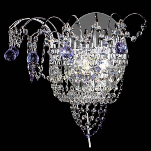 Бра Агата №3 фиолетовая в Симферополе Гусь Хрустальный