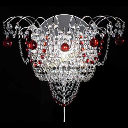 Бра Агата №3 красная в Симферополе Гусь Хрустальный