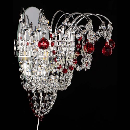 Бра Агата №3 красная в Симферополе Гусь Хрустальный