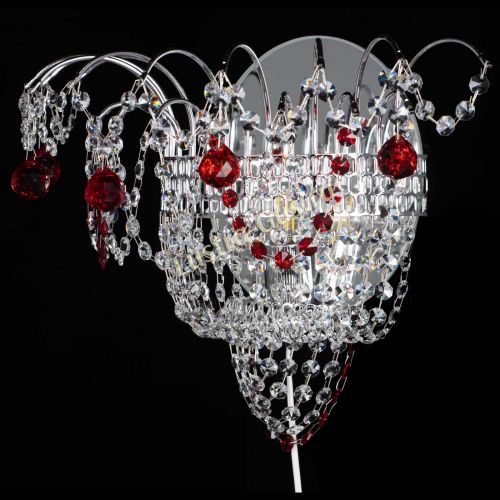 Бра Агата №3 красная в Симферополе Гусь Хрустальный