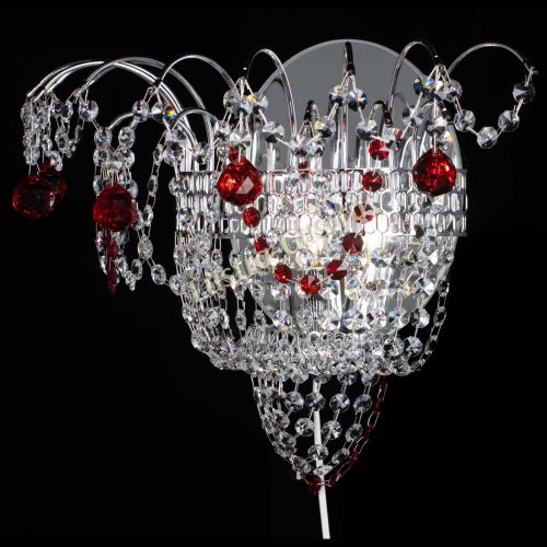 Бра Агата №3 красная в Симферополе Гусь Хрустальный