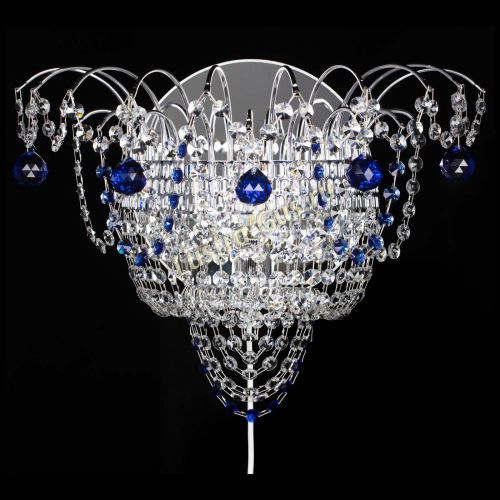 Бра Агата №3 синяя в Симферополе Гусь Хрустальный