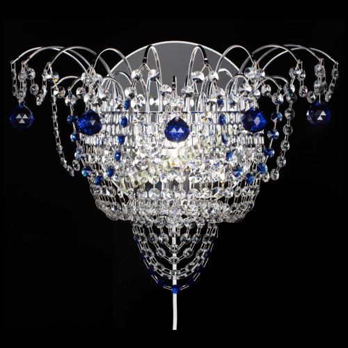 Бра Агата №3 синяя в Симферополе Гусь Хрустальный