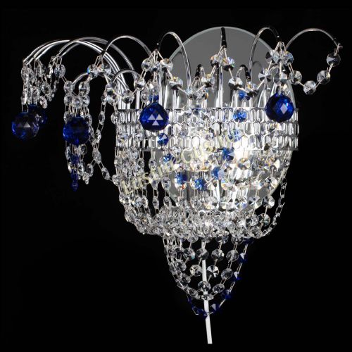 Бра Агата №3 синяя в Симферополе Гусь Хрустальный