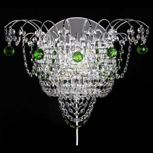 Бра Агата №3 зеленая в Симферополе Гусь Хрустальный