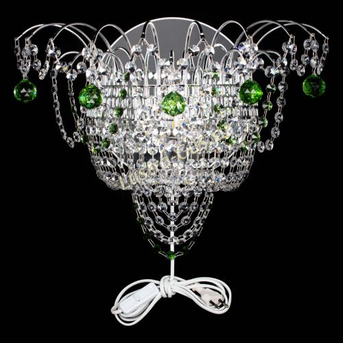 Бра Агата №3 зеленая в Симферополе Гусь Хрустальный