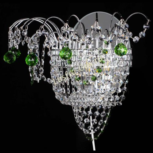 Бра Агата №3 зеленая в Симферополе Гусь Хрустальный