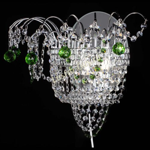 Бра Агата №3 зеленая в Симферополе Гусь Хрустальный