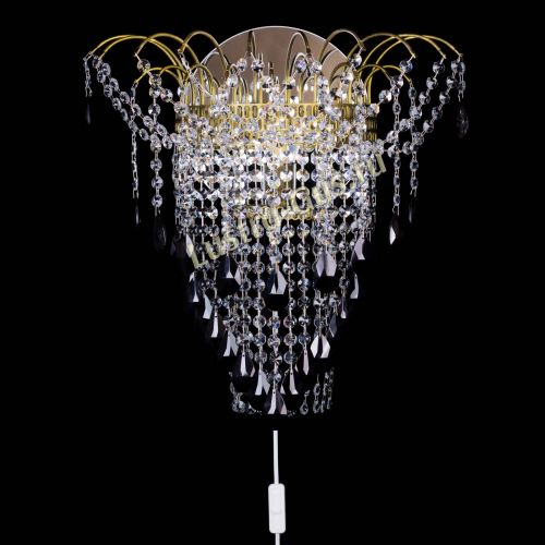 Бра Агата №4 под бронзу Черная в Симферополе Гусь Хрустальный