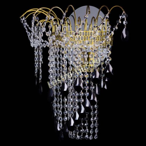 Бра Агата №4 под бронзу Черная в Симферополе Гусь Хрустальный