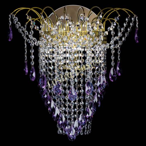 Бра Агата №4 под бронзу Фиолетовая в Симферополе Гусь Хрустальный