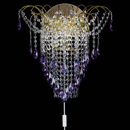 Бра Агата №4 под бронзу Фиолетовая в Симферополе Гусь Хрустальный