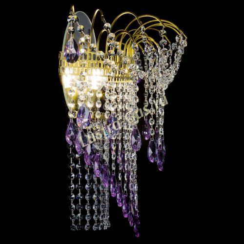 Бра Агата №4 под бронзу Фиолетовая в Симферополе Гусь Хрустальный