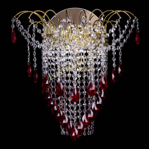 Бра Агата №4 под бронзу Красная в Симферополе Гусь Хрустальный