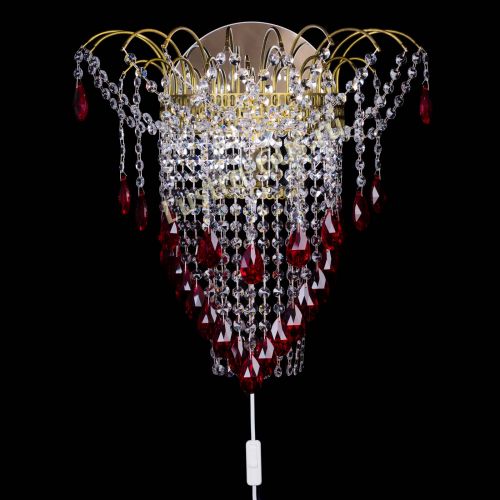 Бра Агата №4 под бронзу Красная в Симферополе Гусь Хрустальный