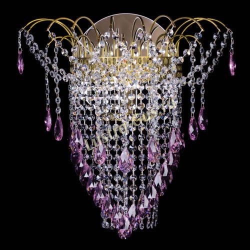 Бра Агата №4 под бронзу Розовая в Симферополе Гусь Хрустальный