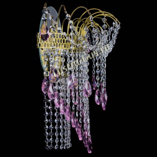 Бра Агата №4 под бронзу Розовая в Симферополе Гусь Хрустальный