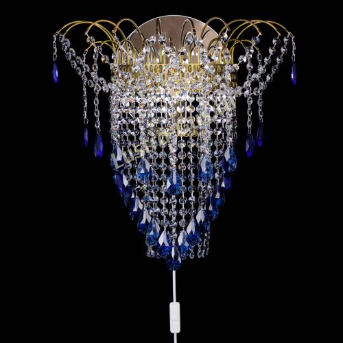 Бра Агата №4 под бронзу Синяя в Симферополе Гусь Хрустальный