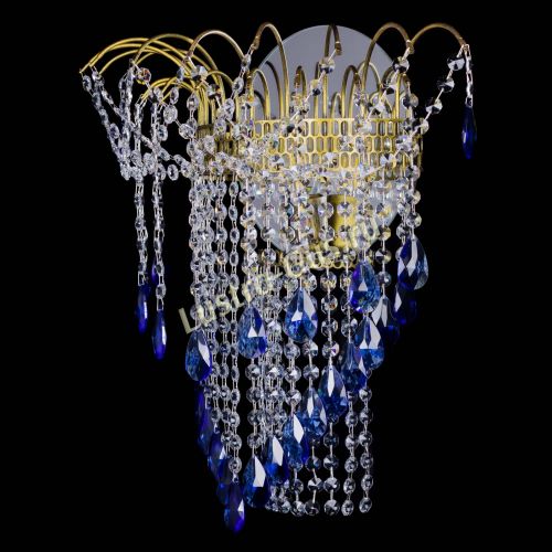 Бра Агата №4 под бронзу Синяя в Симферополе Гусь Хрустальный