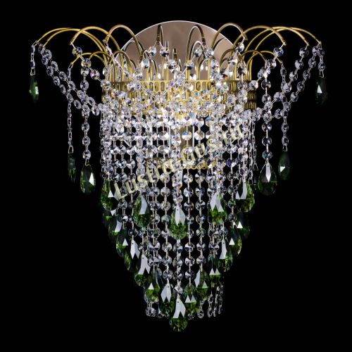 Бра Агата №4 под бронзу Зеленая в Симферополе Гусь Хрустальный