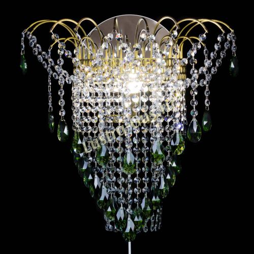 Бра Агата №4 под бронзу Зеленая в Симферополе Гусь Хрустальный