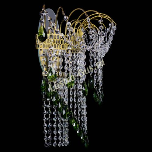 Бра Агата №4 под бронзу Зеленая в Симферополе Гусь Хрустальный