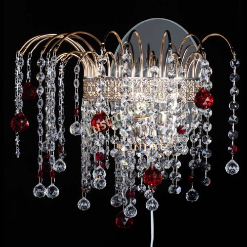Бра Агата Венеция шар красная в Симферополе Гусь Хрустальный
