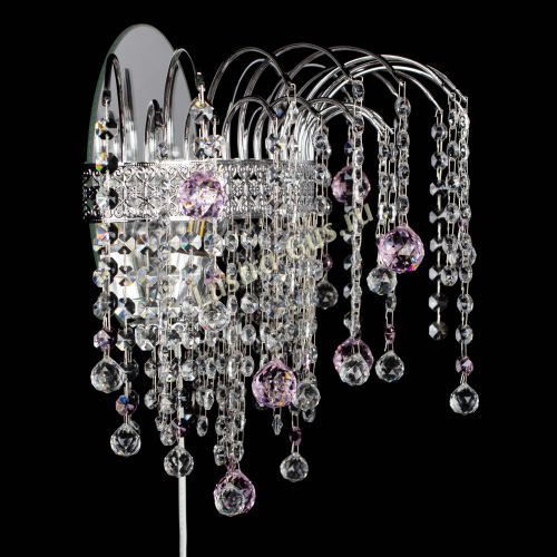 Бра Агата Венеция шар розовая в Симферополе Гусь Хрустальный